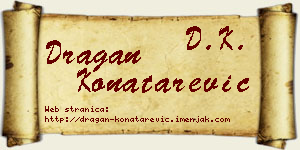 Dragan Konatarević vizit kartica